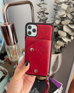 Red Vegan Leather | Wallet Case iPhone Case get.casely 