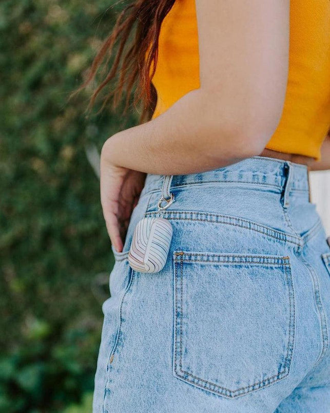 Ride The Wave | Pastel Rainbow Lined AirPods Case AirPods Case get.casely 