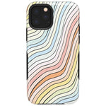 Ride The Wave | Pastel Rainbow Lined Case iPhone Case get.casely Bold iPhone 11 Pro Max