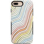 Ride The Wave | Pastel Rainbow Lined Case iPhone Case get.casely Bold iPhone 6/7/8 Plus