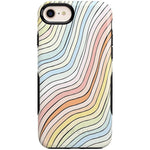 Ride The Wave | Pastel Rainbow Lined Case iPhone Case get.casely Bold iPhone SE (2020 & 2022)