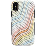 Ride The Wave | Pastel Rainbow Lined Case iPhone Case get.casely Bold iPhone XS Max