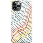 Ride The Wave | Pastel Rainbow Lined Case iPhone Case get.casely Classic iPhone 11 Pro Max
