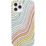 Ride The Wave | Pastel Rainbow Lined Case iPhone Case get.casely Classic iPhone 12 Pro Max