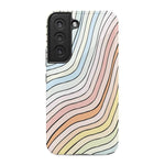 Ride The Wave | Pastel Rainbow Lined Samsung Case