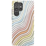 Ride The Wave | Pastel Rainbow Lined Samsung Case