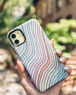 Ride The Wave | Pastel Rainbow Lined Samsung Case Samsung Case get.casely 