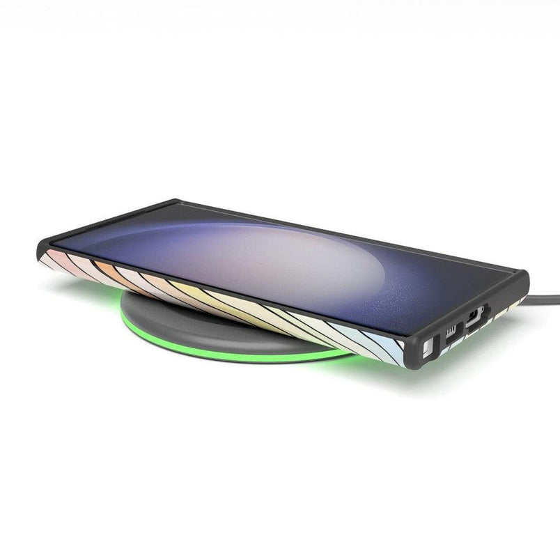 Ride The Wave | Pastel Rainbow Lined Samsung Case Samsung Case Casetry