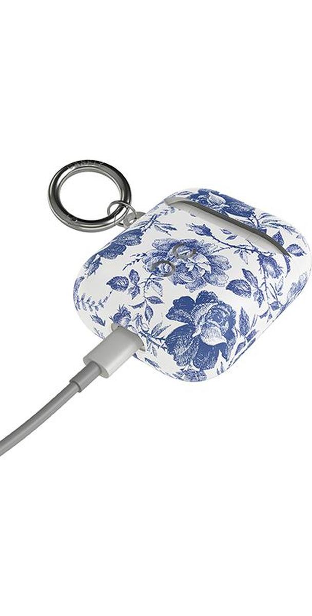 Rose to Fame Blue & White Rose Floral AirPods Case - Thumbnail 4