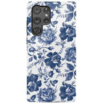 Rose to Fame | Blue & White Rose Floral Samsung Case