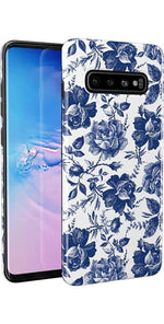 Rose to Fame | Blue & White Rose Floral Samsung Case Samsung Case get.casely 