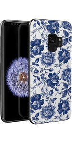 Rose to Fame | Blue & White Rose Floral Samsung Case Samsung Case get.casely 