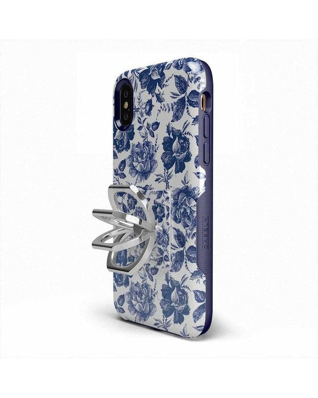 Rose to Fame | Blue & White Rose Phone Ring Phone Ring get.casely 