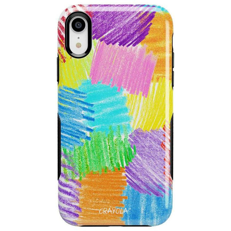 Scribble Me That | Crayola Rainbow Pencil Case iPhone Case Crayola Bold iPhone XR 