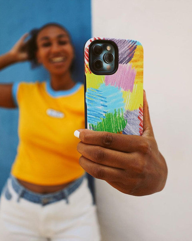 Scribble Me That | Crayola Rainbow Pencil Case iPhone Case Crayola 