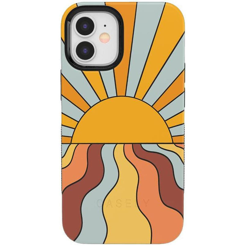 Shine On | Retro Sunset Case iPhone Case get.casely Bold + MagSafe® iPhone 12 