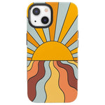 Shine On | Retro Sunset Case iPhone Case get.casely Bold + MagSafe® iPhone 13 