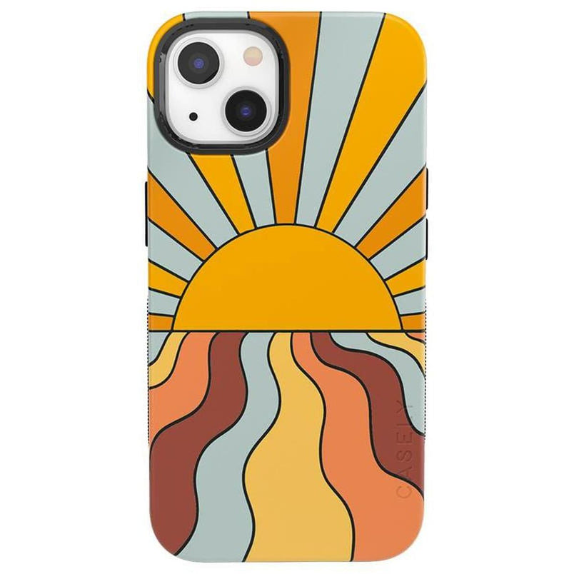 Shine On | Retro Sunset Case iPhone Case get.casely Bold + MagSafe® iPhone 13 