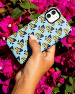 Something's Fishy | Navy Blue & Yellow Fish Print Case iPhone Case get.casely 
