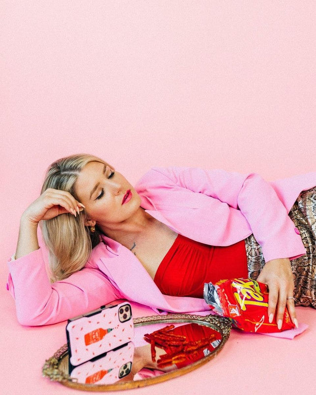 Spicy AF | Pink Chili Hot Sauce Case iPhone Case get.casely 