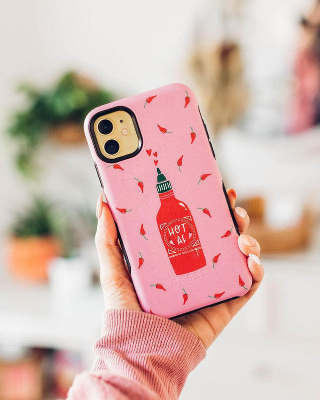 Spicy AF | Pink Chili Hot Sauce Samsung Case Samsung Case get.casely 