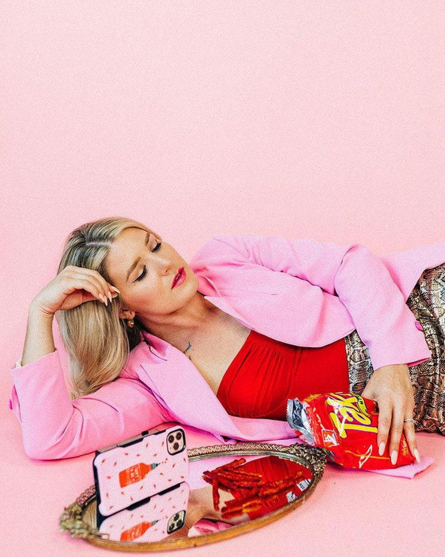 Spicy AF | Pink Chili Hot Sauce Samsung Case Samsung Case get.casely 