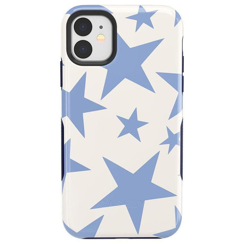 Stars Align | Blue & White Stars Case iPhone Case get.casely