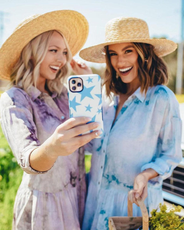 Stars Align | Blue & White Stars Samsung Case Samsung Case get.casely 