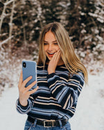 Steel Blue on Nude | Ultra-Protective Bold Case iPhone Case get.casely 