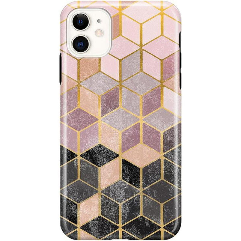Stepping Up | Geo Rose Gold Marble Case iPhone Case get.casely Classic iPhone 11 