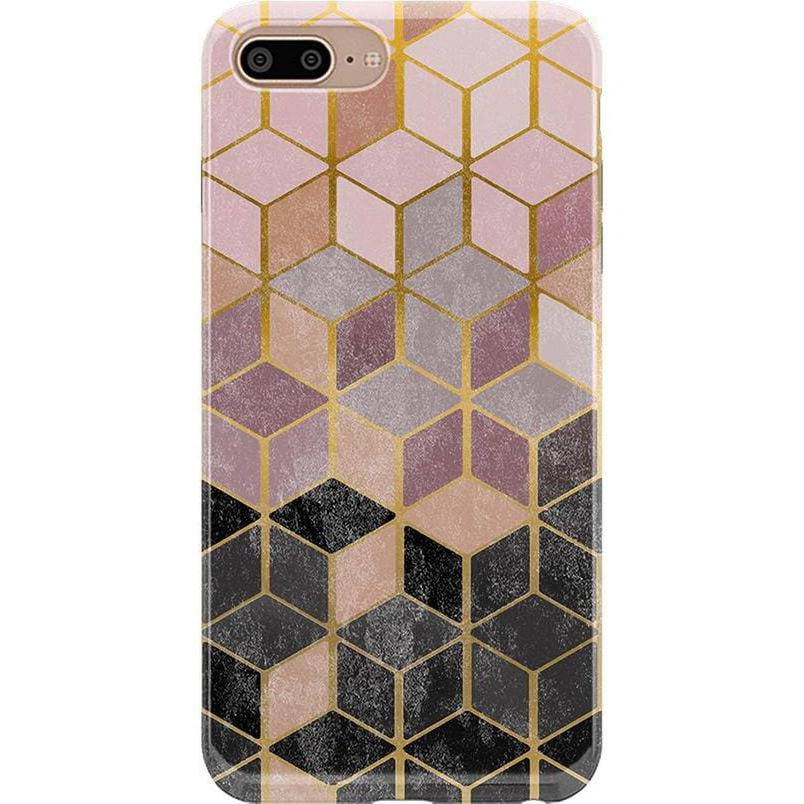 Stepping Up | Geo Rose Gold Marble Case iPhone Case get.casely Classic iPhone 6/7/8 Plus 