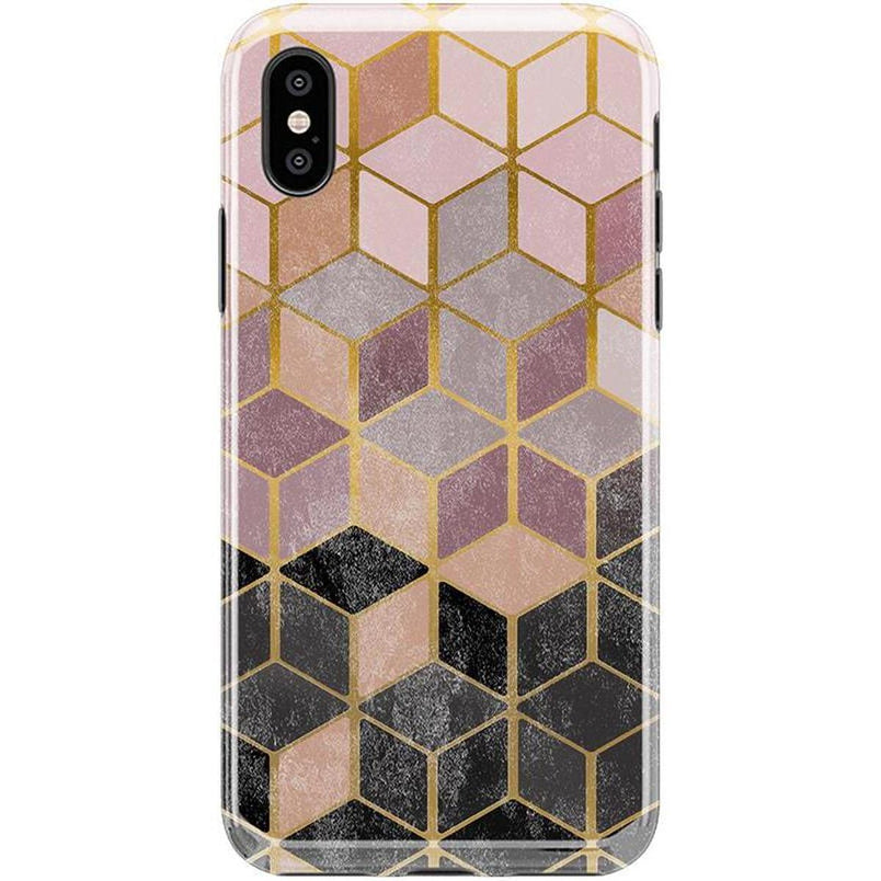 Stepping Up | Geo Rose Gold Marble Case iPhone Case get.casely Classic iPhone XS Max 