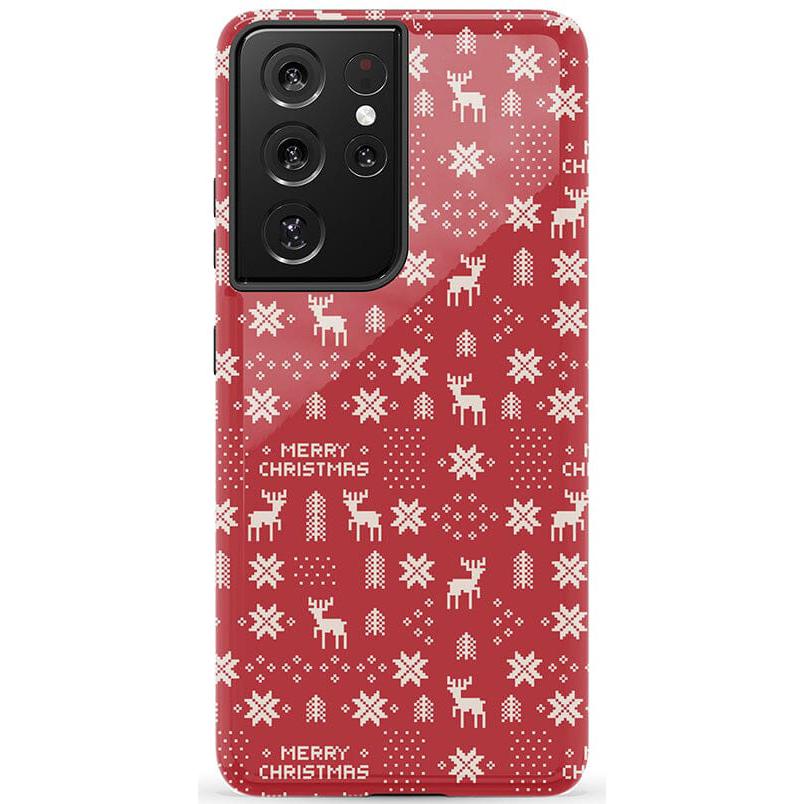 Stocking Stuffer | Christmas Knit Case Phone Case Casetry Essential Galaxy S22 Ultra
