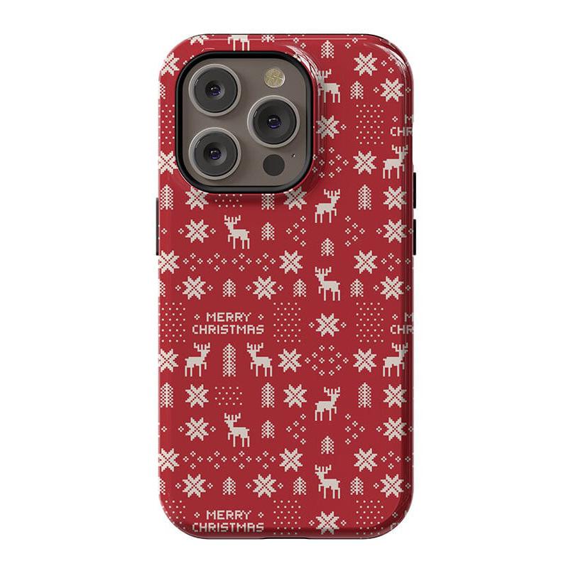 Stocking Stuffer | Christmas Knit Case Phone Case Casetry Essential + MagSafe® iPhone 14 Pro