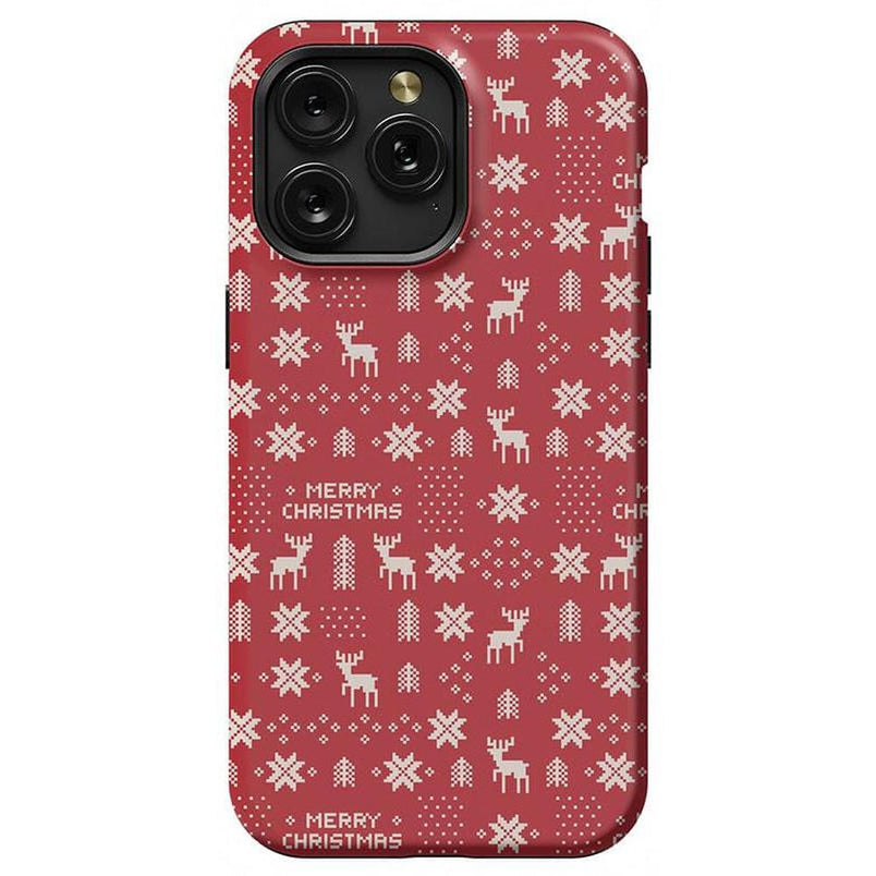 Stocking Stuffer | Christmas Knit Case Phone Case Casetry Essential + MagSafe® iPhone 15 Pro Max