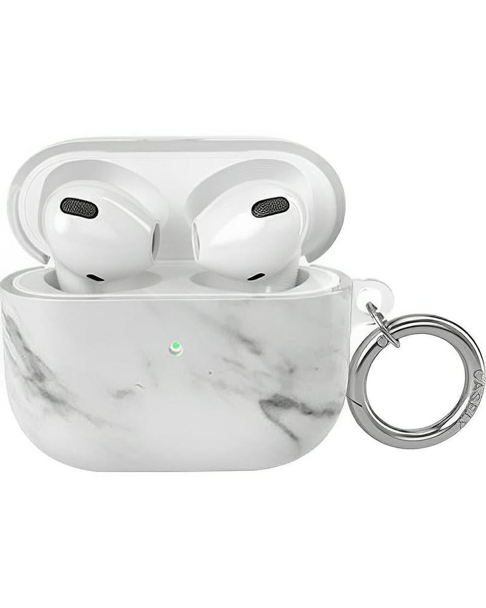Take Me for Granite White Marble AirPods Case