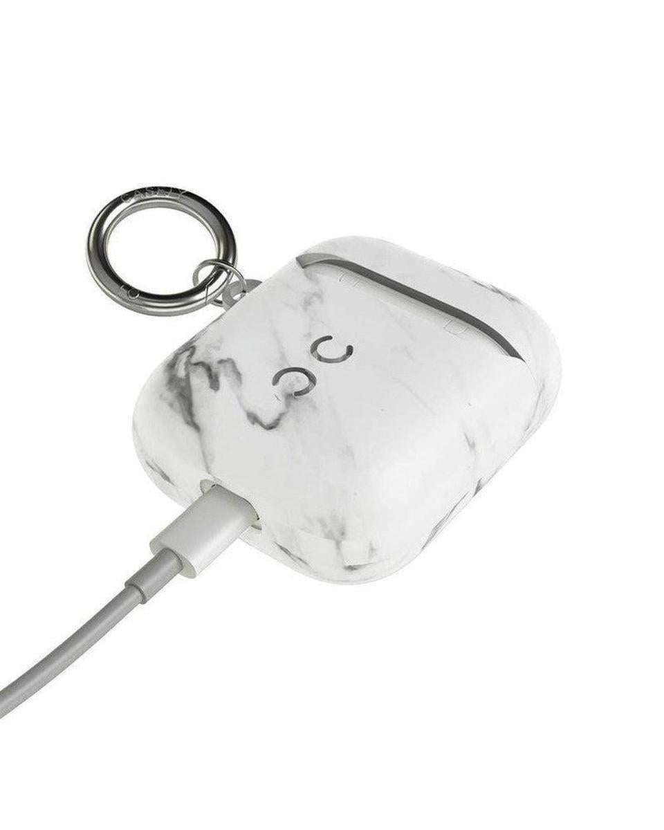 Take Me for Granite White Marble AirPods Case - Thumbnail 3