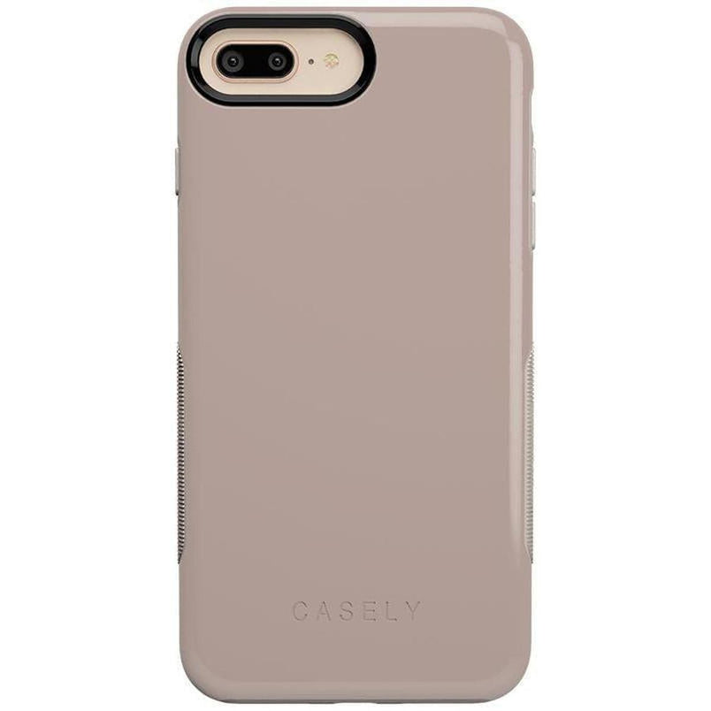 Taupe on Nude | Solid Beige Color Minimalist Case iPhone Case get.casely Bold iPhone 6/7/8 Plus