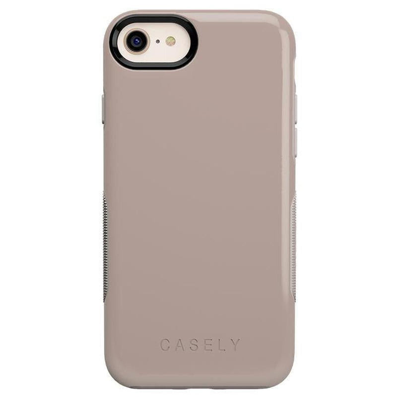 Taupe on Nude | Solid Beige Color Minimalist Case iPhone Case get.casely Bold iPhone SE (2020 & 2022)
