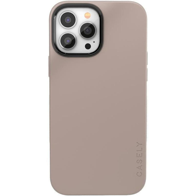 Taupe on Nude | Solid Beige Color Minimalist Case iPhone Case get.casely Bold + MagSafe® iPhone 13 Pro Max