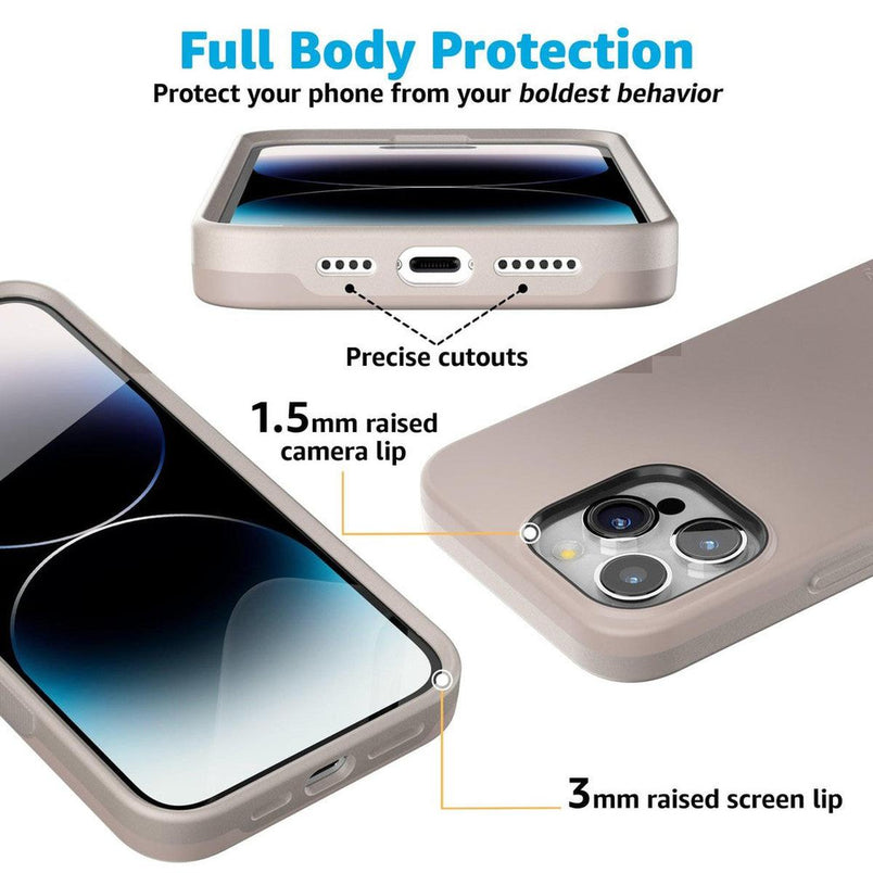 Taupe on Nude | Ultra-Protective Bold Case iPhone Case get.casely 