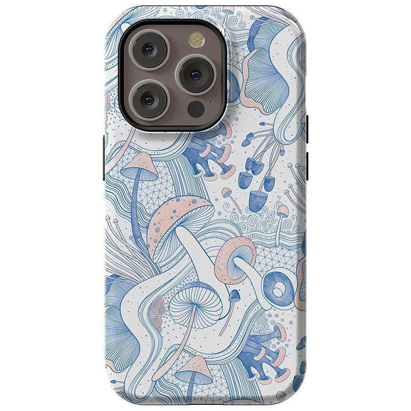 The Fun Guy | Enchanted Forest Mushroom Floral Case iPhone Case get.casely Essential + MagSafe® iPhone 14 Pro