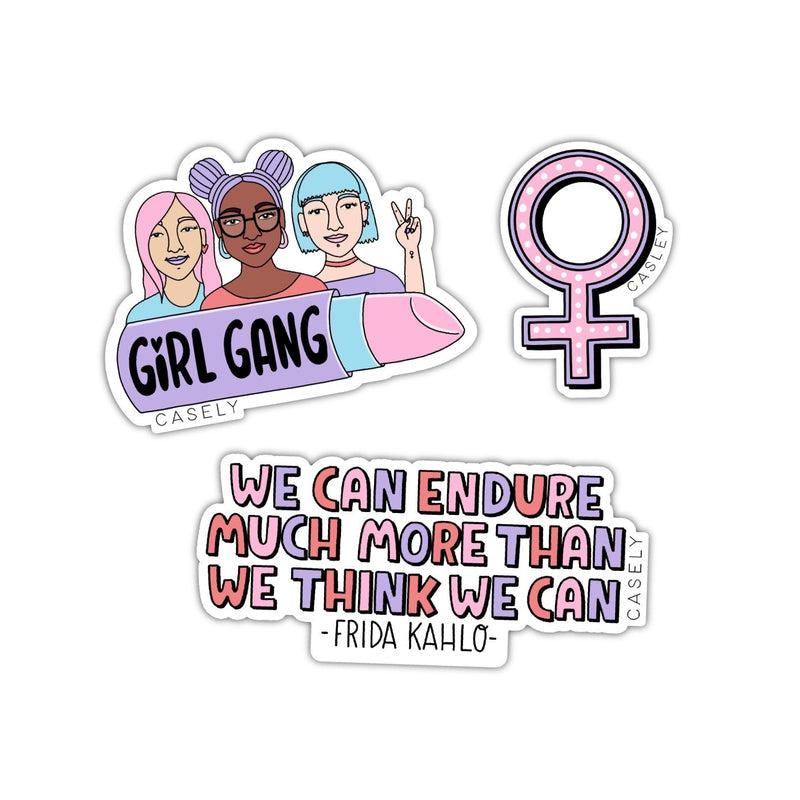 The Girl Boss Pack Sticker Pack get.casely 