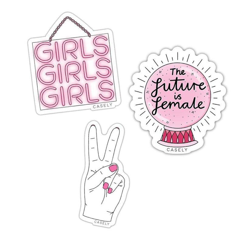 The Girl Power Pack Sticker Pack get.casely 