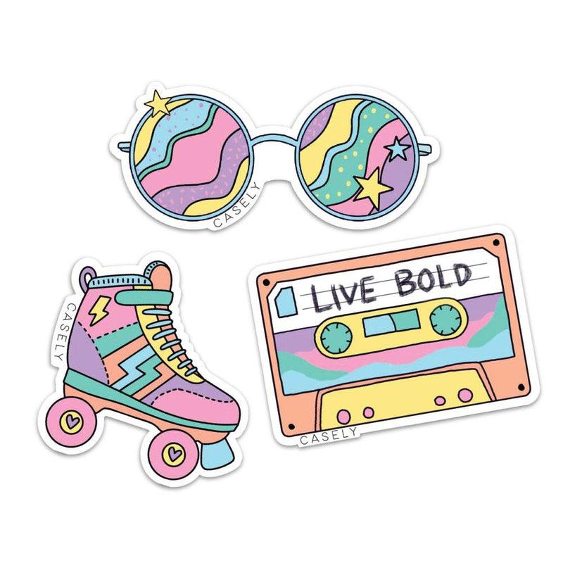 The Groovy Pack Sticker Pack get.casely 