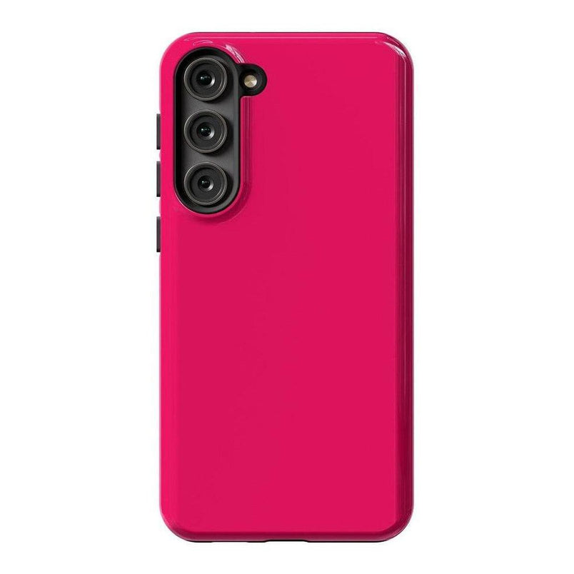 Think Pink | Solid Neon Pink Samsung Case Samsung Case Casetry Galaxy S23 Plus