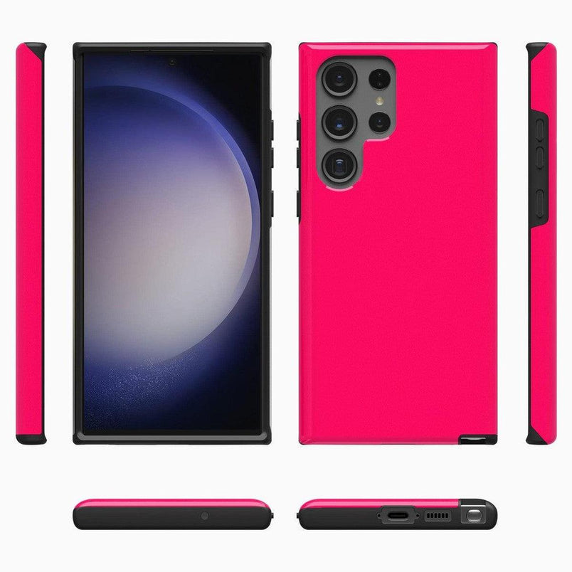 Think Pink | Solid Neon Pink Samsung Case Samsung Case Casetry