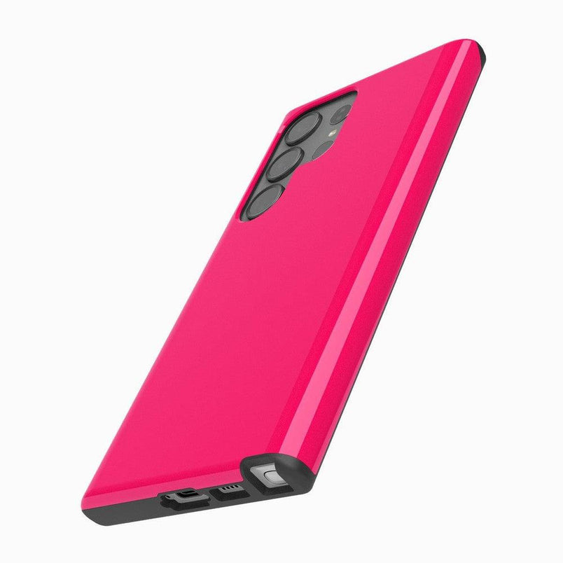 Think Pink | Solid Neon Pink Samsung Case Samsung Case Casetry