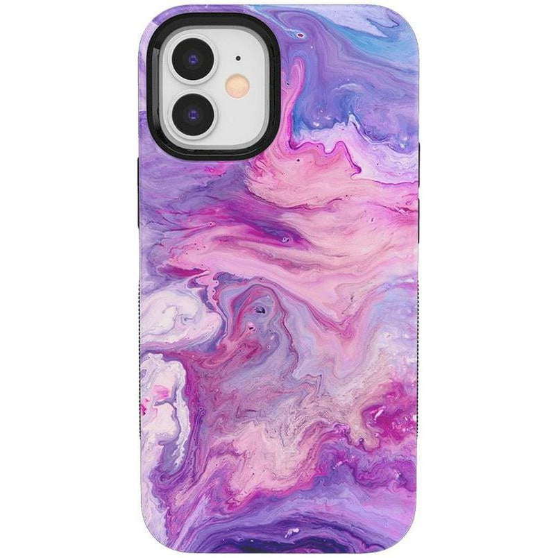 Tie Dying Over You | Purple Marble iPhone Case iPhone Case get.casely Bold iPhone 12 Mini