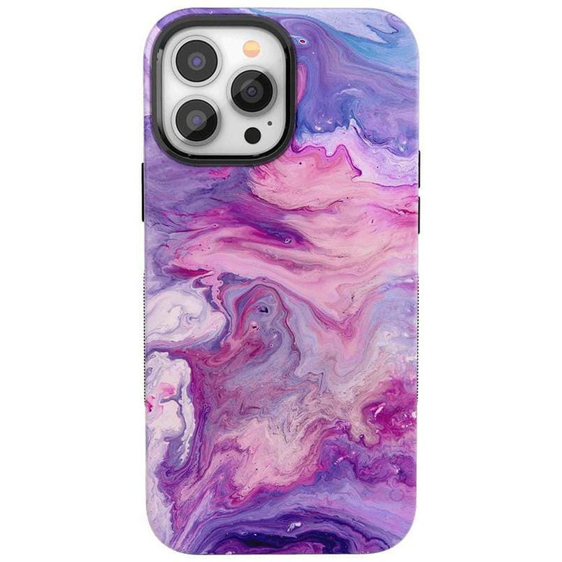 Tie Dying Over You | Purple Marble iPhone Case iPhone Case get.casely Bold + MagSafe® iPhone 13 Pro